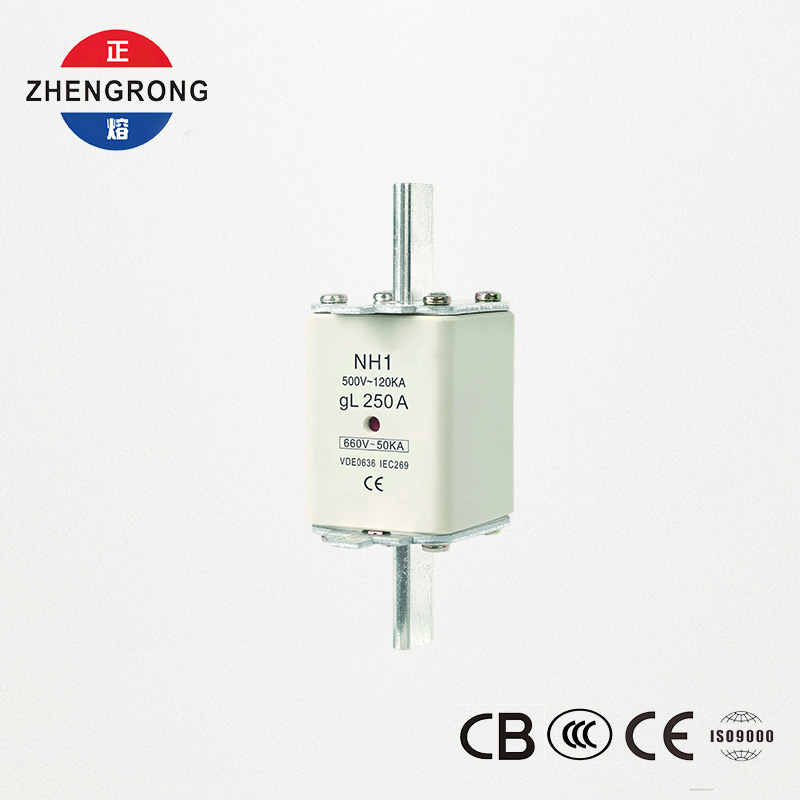 فیوز لینک NH1 500V 250A دارای گواهینامه CE & IEC با ظرفیت شکست بالا