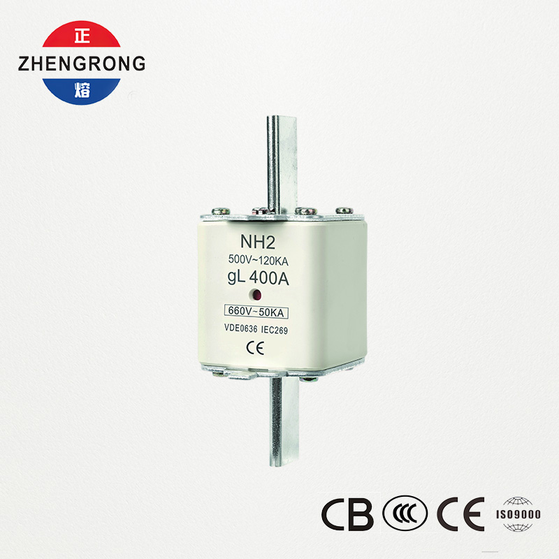فیوز لینک NH2 660V 400A دارای گواهینامه CE & IEC با ظرفیت شکست بالا