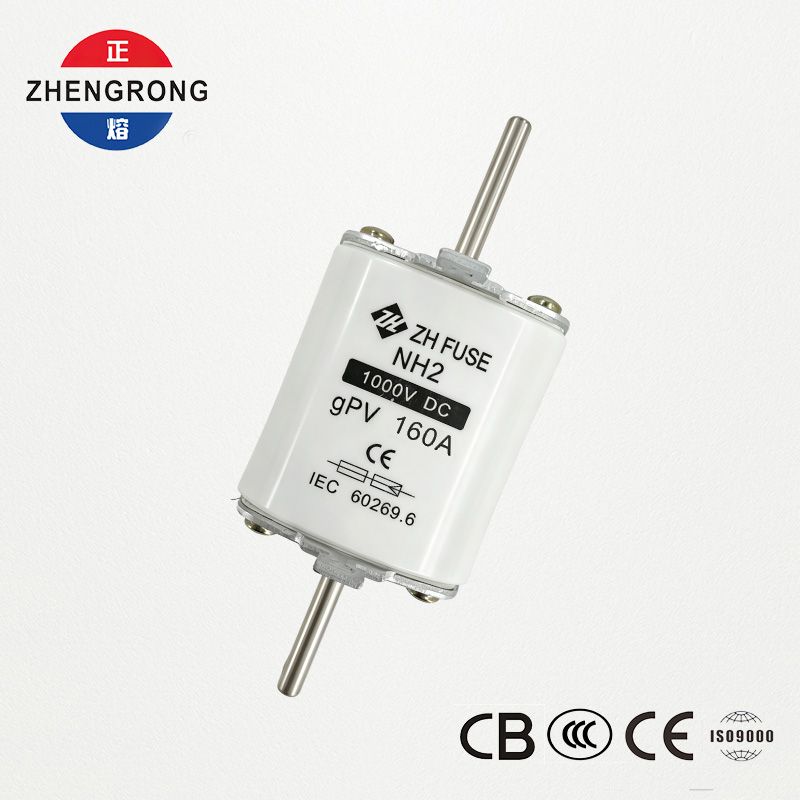 پیوند فیوز فتوولتائیک NH2 160A 1000 ولت DC gPV - دارای گواهی IEC 60269.6
