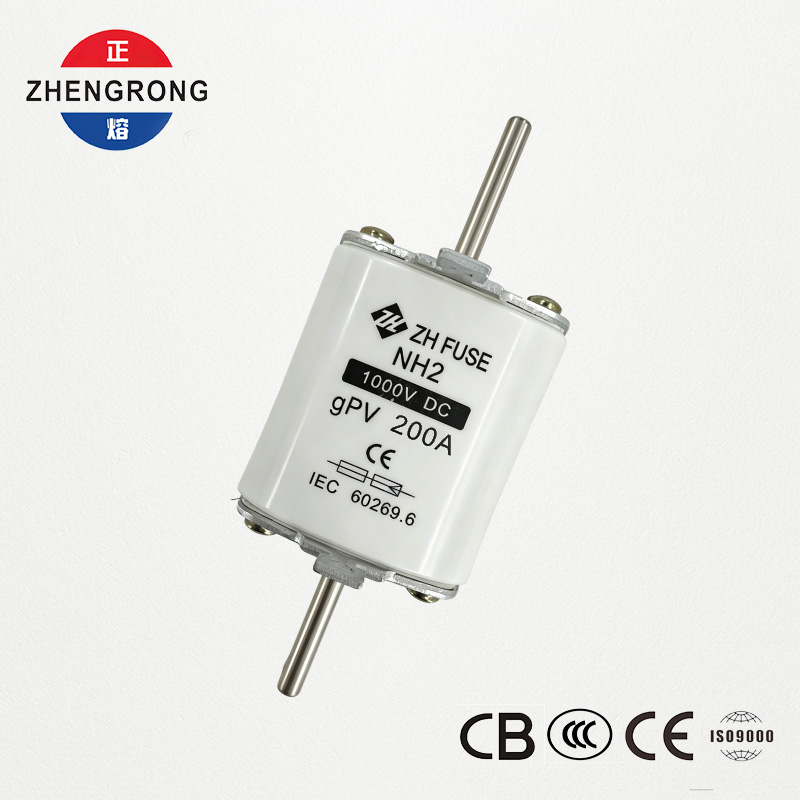 پیوند فیوز فتوولتائیک NH2 200A 1000 ولت DC gPV - دارای گواهی IEC 60269.6