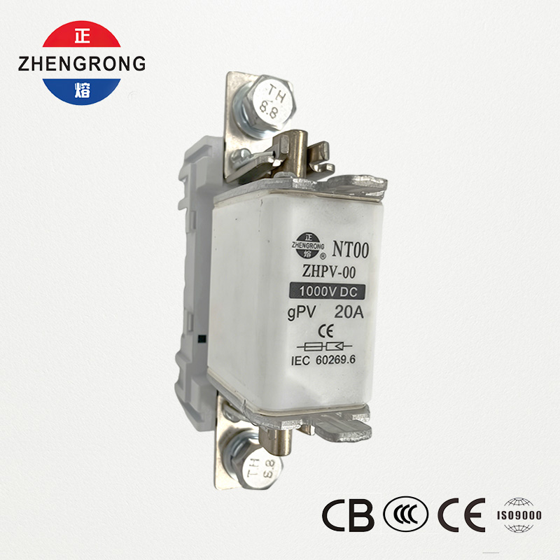 فیوز حفاظتی فتوولتائیک 1000 ولت DC ZHPV-00 20A - دارای گواهینامه CE