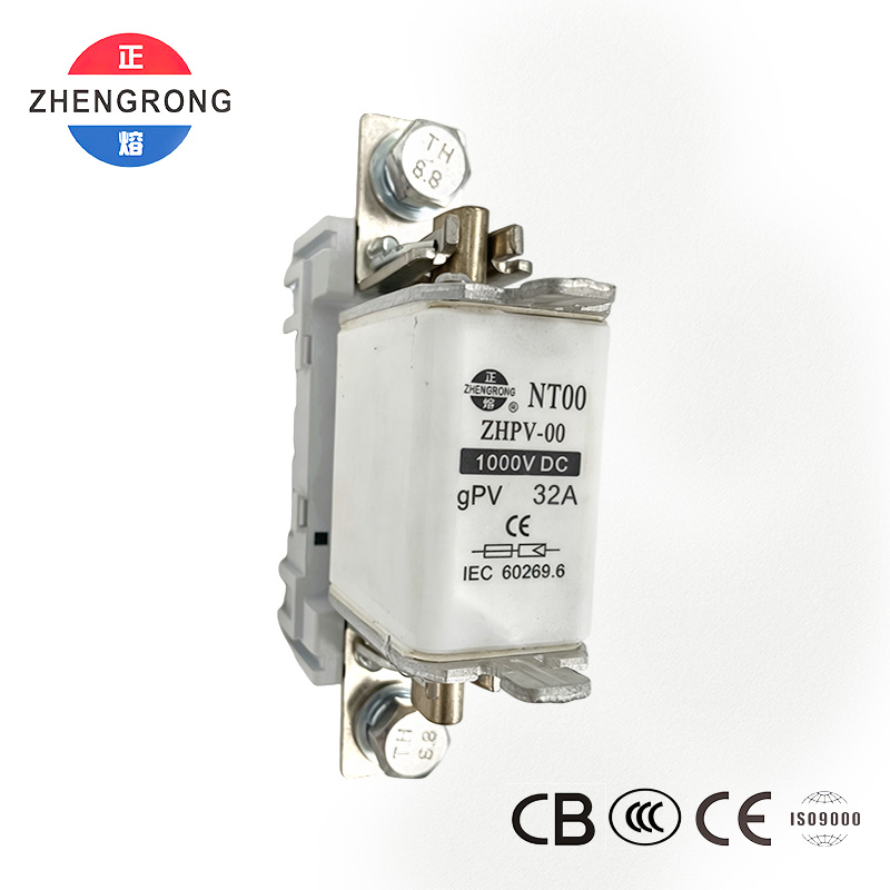 فیوز محافظ فتوولتائیک 1000 ولت DC ZHPV-00 32A - دارای گواهینامه CE